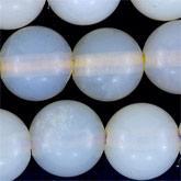 Opal white transparent beads