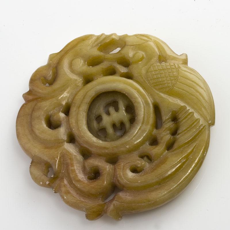 Carved Hsiu Jade, or serpentine, Chinese