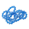 Chalcedony, translucent blue beads, 6mm, 1980's. Pkg 30. b4-cha129