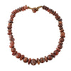 Antique Carved Stone beads, jasper, carnelian, sard. 23.5" long.  b4-aga284