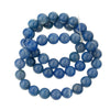 Chalcedony, natural translucent icy blue beads, 6mm, One Str. 15". 1980's.  b4-cha126