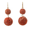 Very Rare Momo Coral earrings, gold filled wire. erfn125