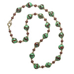 Mid-Century Venetian Lampwork Bead necklace, 20 Inches. nlbd2199