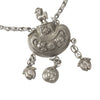Qing Dynasty silver perfume bottle pendant necklace. nlor845