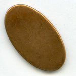 Red brass cabochon setting for 31x17mm stone. Pkg of 1. 