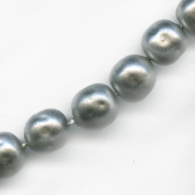 Ecru Round Glass Pearl Beads