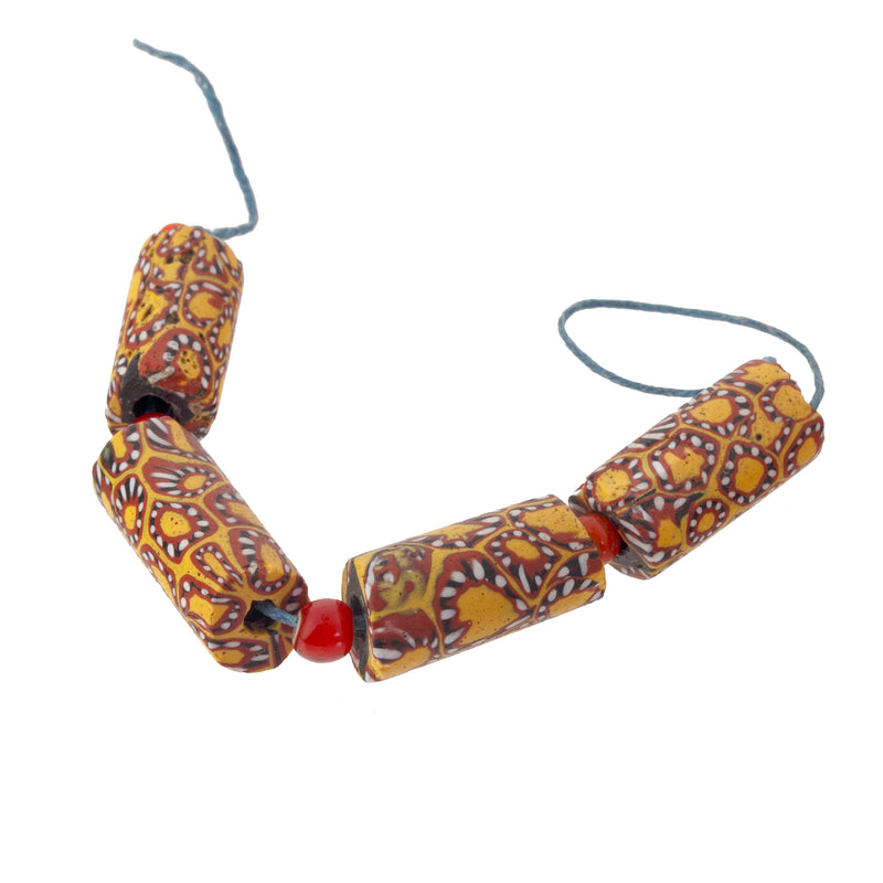 Venetian millefiori trade beads, African trade. 4 pcs 