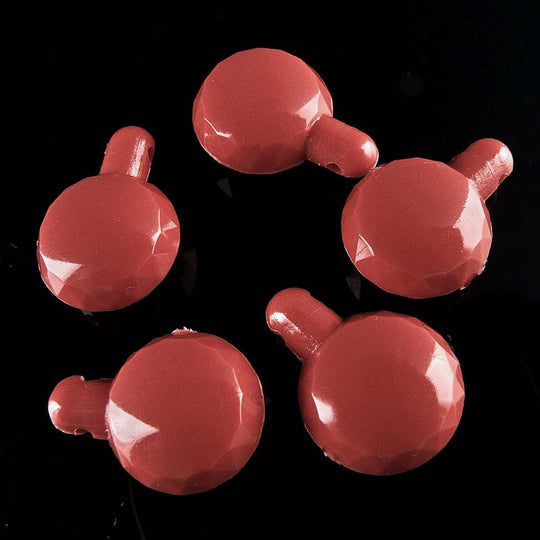 b6-191-Vintage West German plastic coral pendants 10x14mm pkg of 20