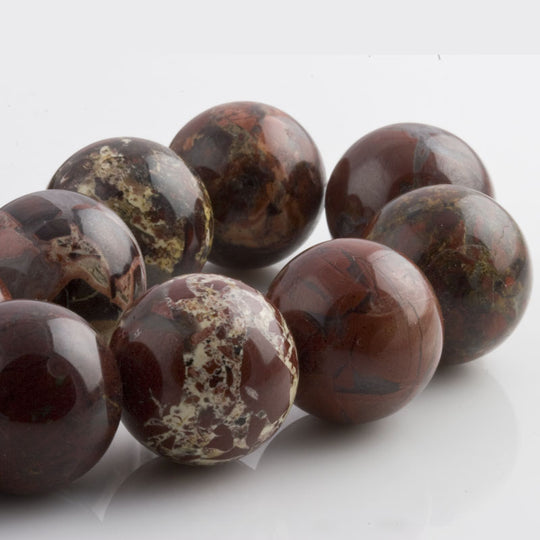 Vintage brecciated jasper rounds 20mm 1 piece. b4-jas239(e)