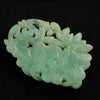 Vintage jadeite foliar design carved pendant