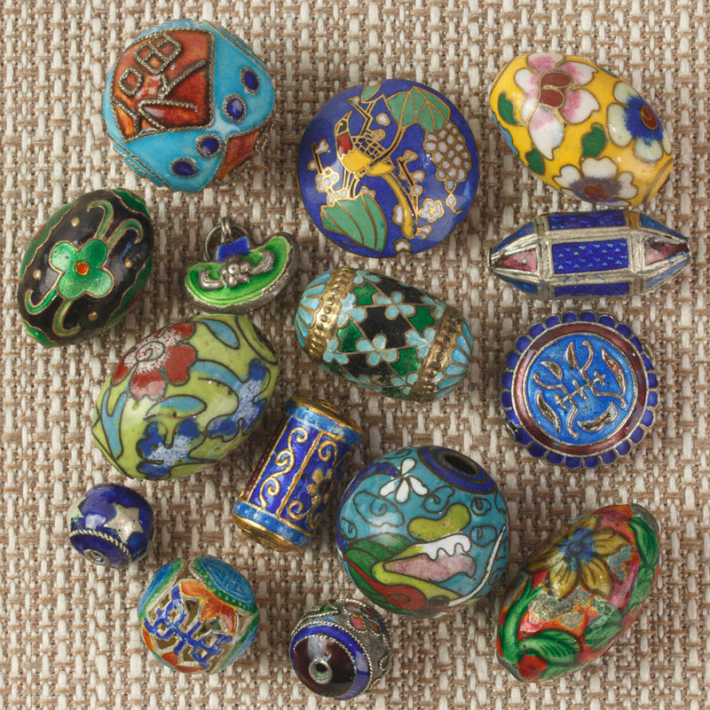 examples of enameling and cloisonne