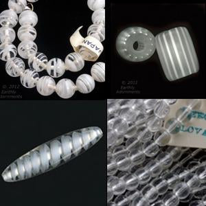 Selection of Clear and White beads