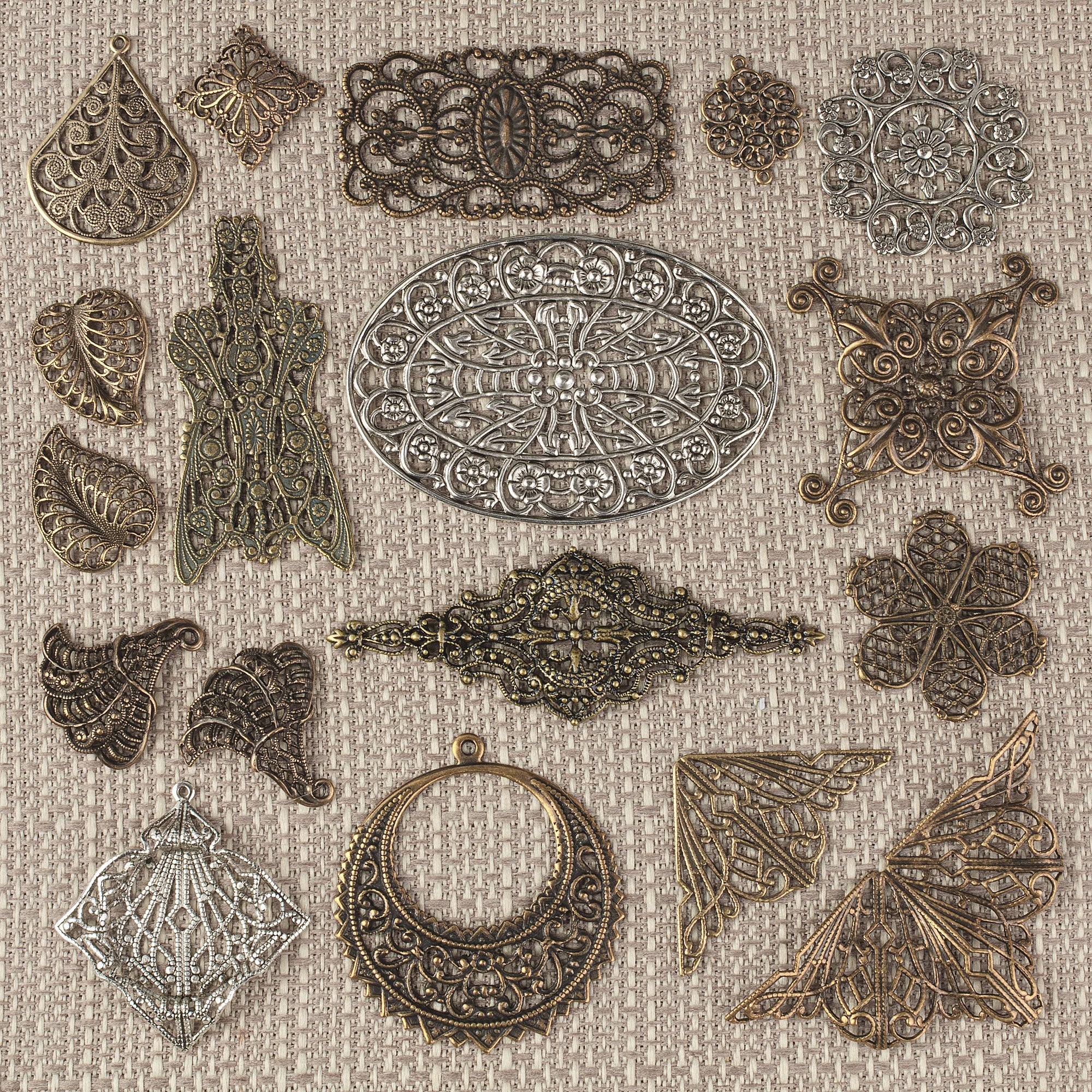 Vintage & Contemporary Filigree: bead caps, connectors, components ...