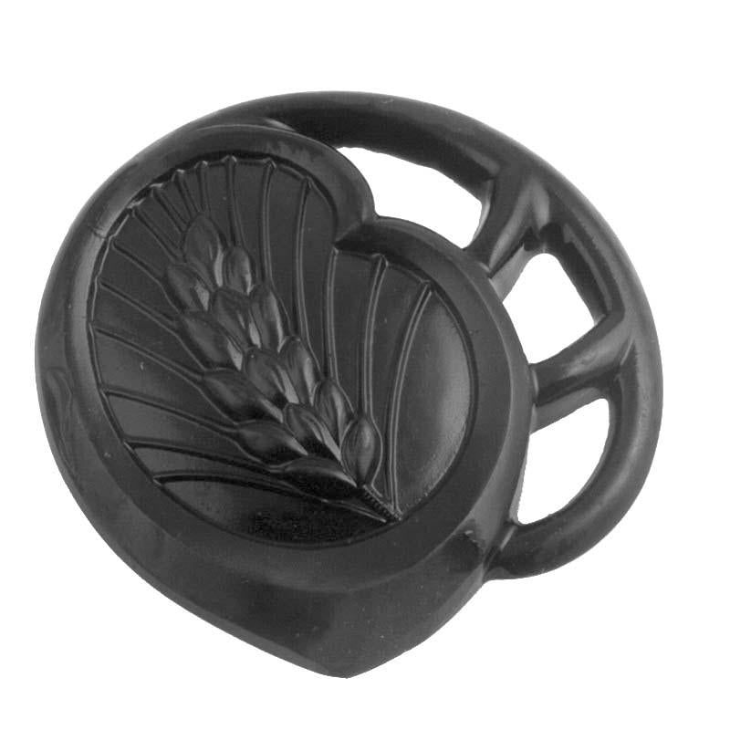 French Black Glass Cabochon