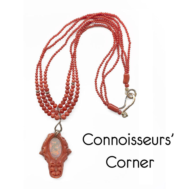 Vintage Lake Biwa pearls and branch coral