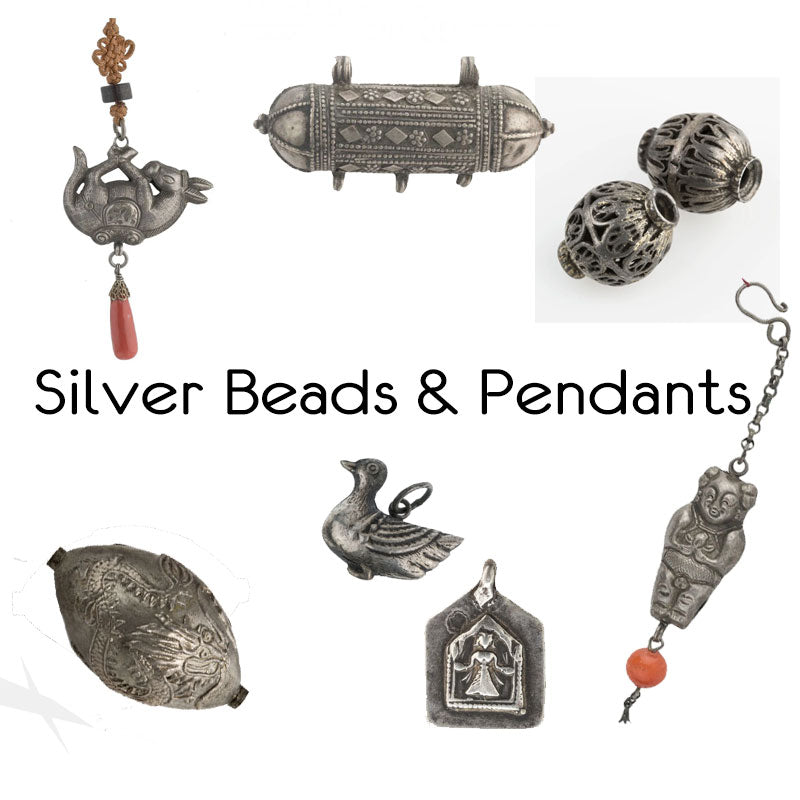 Silver Beads and Pendants