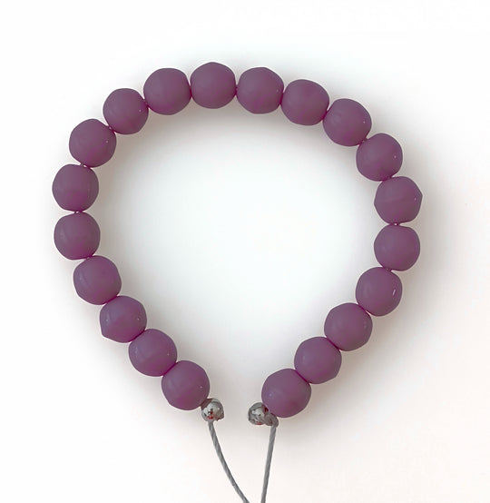 Czech Dusky Lavender Glass Round beads. 6mm. Pkg. 20. B11-PP-0596