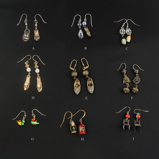Earring Collection Sale - Handmade earrings from vintage charms & components- $10/pair. EC4