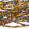 Christmas Beads, multicolor. 20 inch strand. Pkg 1. b17-361