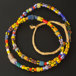 Christmas Beads, multicolor. 20 inch strand. Pkg 1. b17-361