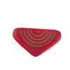 Conus Triangle Beads, red glass. African Trade. Czechoslovakia 50x30mm, Pkg 1. b11-rd-0915