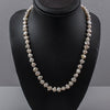 Genuine Japanese Lake Biwa pearl necklace. Natural lustrous pearls 14kt  gold clasp, 18 inches.  nlgm006