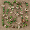 Art Deco Egypian Revival style 1920s Neiger Brother's bead necklace 36 inches. nlbd2211