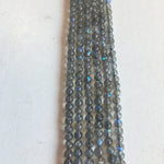 Small Labradorite Rounds. 1.5mm dia. Pkg 1, 14.5 - 15" strand, b4-lab050