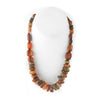 Antique Carnelian, agates, stone bead necklace