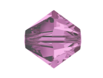 Vintage Swarovski crystal bicones, Amethyst  Art.5301.  In various sizes. b11-pp-1282