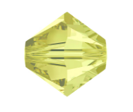Vintage Swarovski crystal bicones, Jonquil Yellow. Art.5301. In various sizes. b11-yo-1047