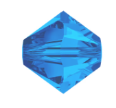 Vintage Swarovski crystal bicones,Sapphire Blue, Art.5301. various sizes. b11-bl-2175