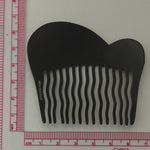 1960's French hand painted vintage hair comb. Acrylic.    ac-h-239