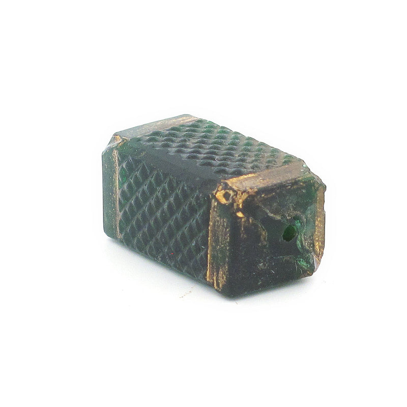 Antique 19th c. Bohemian rectangular pressed glass beads. African Trade. Pkg 1. b11-gr-2070