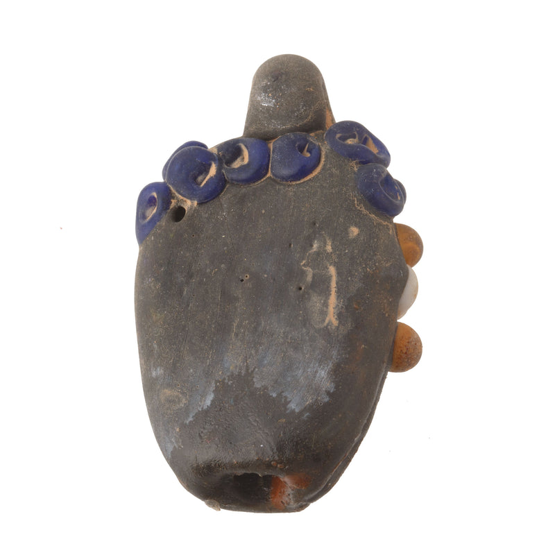 Ancient Phoenician glass head pendant reproduction. 1 pc. 