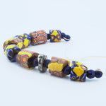 9 mixed antique Venetian fancy glass beads. b1-3010