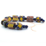 9 mixed antique Venetian fancy glass beads. b1-3010