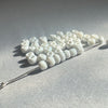 b17-081-Antique Venetian white seed beads. 3.3mm.10-gr. bag