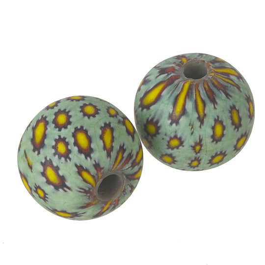 Ancient Jatim Eye Bead reproduction, 20mm. Pkg 1. b1-908