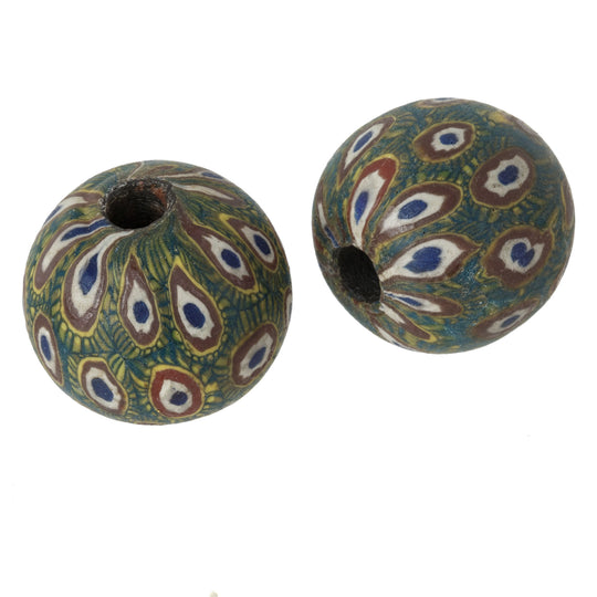 Ancient Jatim Bead Replica. 19.5-21mm.  Indonesia. Pkg 1. b1-918