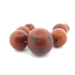 Vintage horn trade beads from West Africa.  Graduated strand of 7. 16 to 29mm. b3-ho28a