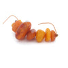 Antique Baltic amber free form beads 15mm to 32mm. Str. 9 beads. b4-amb121
