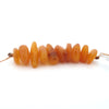 Antique Baltic amber free form beads. 10 beads, 1 str. b4-amb124