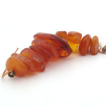 Antique Baltic amber free form beads. 10 beads, 1 str. b4-amb130