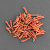Vintage Italian natural Mediterranean salmon branch coral beads.  1930s. 7-15mm. 10 gram bag. b4-cor421