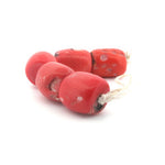 Large Coral beads from the African trade, 14.5-21mm x 16-18mm, 44.62 grams. 5 beads, 1 strand.  b4-cor456