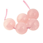 Vintage Lucious Pink Rose Quartz Round Beads, B4-ROS344