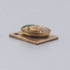 Vintage West German Gold Siamese dancer glass intaglio charm.   Pkg of 2. B5-0130-3pd
