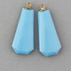Antique Egyptian revival pressed glass pendant from the 1920s. 29x14mm. Pkg of 1. b5-0268