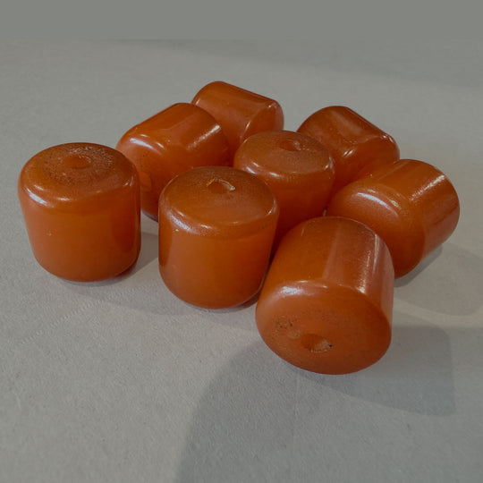 Viintage honey color Bakelite prayer beads. 16mm. Package of 8. b6-241